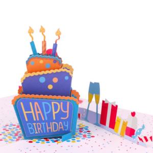 Wholesale Blank 3D Paper Greeting Cards Colorful Birthday Three - Dimensional Message Envelope from china suppliers