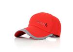Spring / Summer Red Canvas Baseball Cap For Men / Women Extremely Durable Anti -