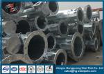 Flange Electrical 20m Steel Tubular Pole For Distribution Line