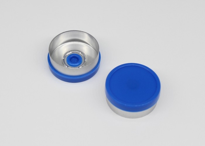 20mm Aluminum Ropp Caps , Injection Pharmaceutical Cap Customized Logo