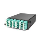 96 Port MPO/MTP Patch Panels Fiber Optic High Density Rack Mount Steel Material