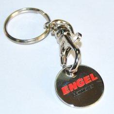 2012 Simple cheapest Laser Engraving Black Nickel promotional metal keyring ​