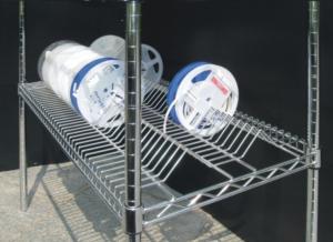Wholesale SMT Reel Storage Commercial Wire Shelving With ESD Wheels / Wire Shelving Cart from china suppliers