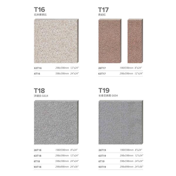 Grey 20mm Porcelain Plaza Tiles 600x600mm Non-Slip Outdoor
