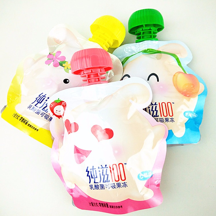 Strong Sealing Aluminum Foil Packaging Bags , Stand Up Liquid Spout Bags