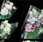 Wholesale popular English flower bags, opp flower wrapping paper, rose bouquet
