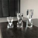 Brilliant Cut Wedding Votive Candle Holders Tealight Crystal Candelabra Wedding