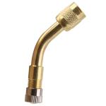 Durable Car Tyre Valve Extension Gold , Valve Stem Extenders 45 / 135 Degree