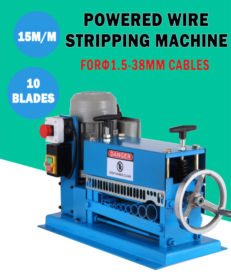 YH-038MM Automatic Scrap Copper Wire Stripping Machine Single Blade Easy to Operate