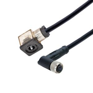 Wholesale M12 Molding Female Solenoid Cable Connector 8mm 9.4mm 10mm 11mm 18mm from china suppliers