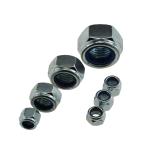 SAE J995 Grade 4 M10 Nylon Insert Lock Nuts Zinc Coated