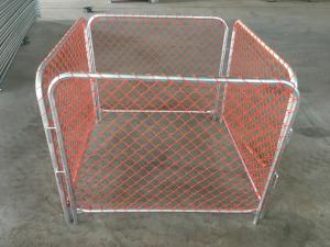 Wholesale Rubbish Cage 50mm*50mm orange chain link infilled mesh construction barriers from china suppliers