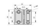 Professional ISO Heavy Duty Cabinet Hinges 180 Degree Zinc Alloy