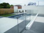 Dark Green Flat 8mm Semi Frameless windows and another parts of building