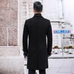 Sustainable and Grade Men's Double-Sided Cashmere Coat for Winter Business