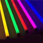 Aluminum Body RGBW LED Tube Light with US Plug and Remote Control
