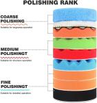 11pcs 5 Inch Polishing Pad Set For Angle Grinder 12.7cm Car Cleaning