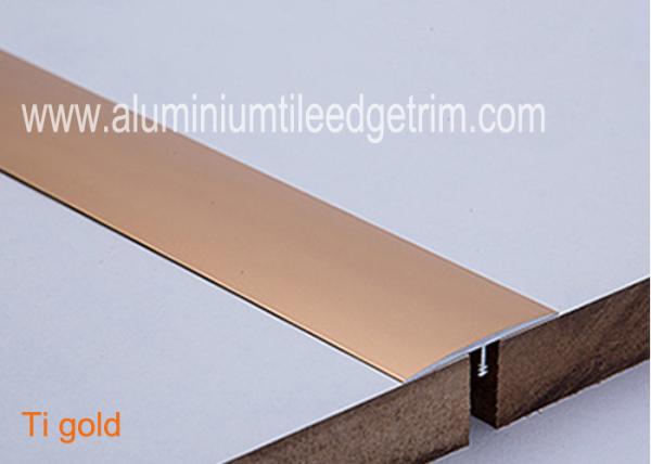 T Shaped Aluminium Floor Trims , Metal Floor Edging Strip Gap Covering 40mm