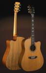 41inch OEM TOP solidwood vintage cutaway electric acoustic guitar/western guitar