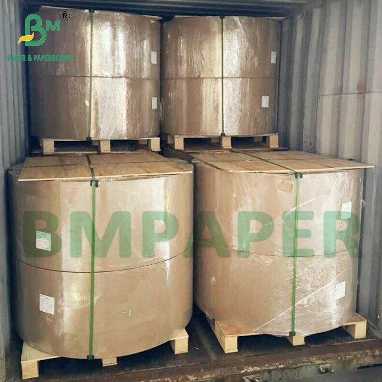Brown Kraft Silicone Coated Paper Released Kraft Paper 80gsm For Labels
