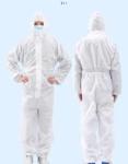 PP+PE Full Body Chemical Suit Flame Resistant Disposable Coveralls