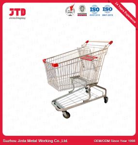 Wholesale 120L Metal Shopping Cart With Wheels 900mm Stainless Steel Shopping Trolley from china suppliers