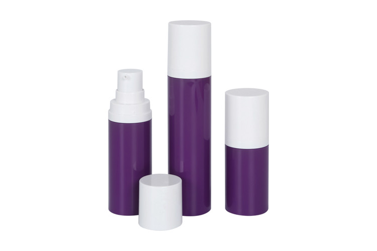 50ml 75ml 120ml Hand / Body Airless Pump Bottles With Silk Screening Cosmetic Packaging Container UKA17-B