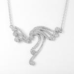 Mens 925 Sterling Silver Necklaces 4.82g Antler Rope Chain
