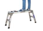 Foldable Aluminum Work Platform Bench For Bus Car Washing 3.6KG Weight