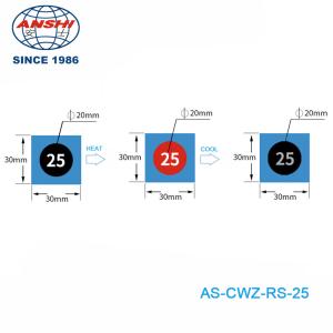 Wholesale Reversible Temperature Sensitive 25°C/77°F Heat Sensitive Color Changing Sticker from china suppliers
