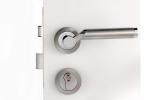 Rose Mortise Door Lock Satin Nickel / Chrome Lever Handle