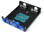 0.32kg 4 Port Fiber Optic Cable Box , SC ST FC Adapter Optical Fiber Distributio