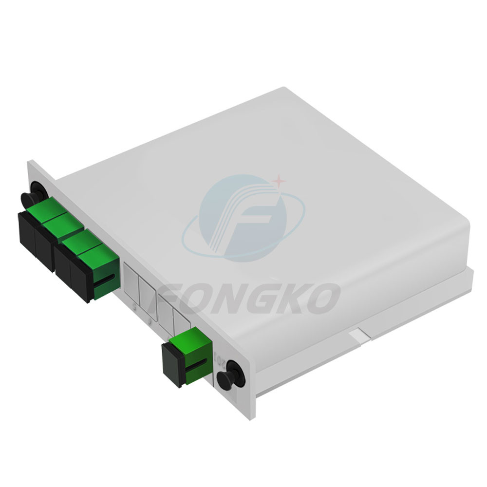High Performance 1*4 Sc Apc Single Mode 1260-1620nm Cassette Type Fiber Insertion Type Plc Splitter