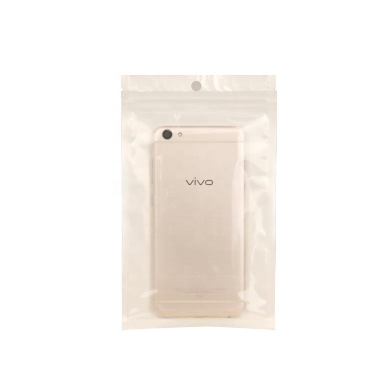 custom printed clear cellphone pearl film packaging bag/mobile phone accessories plastic bag