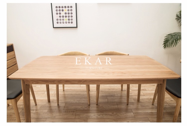 Wood Dining Table Designs 6 Seat Imported Solid Wood Europe Modern Style