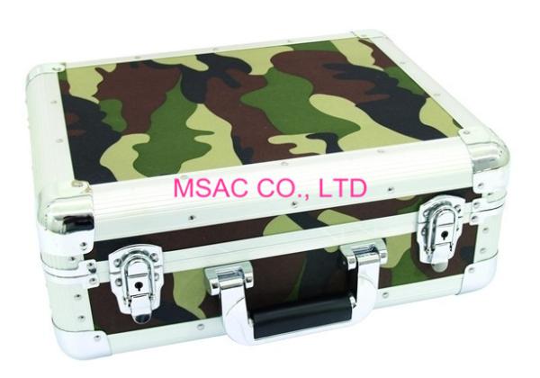 Waterproof Aluminum DVD Storage Case With Dividers Inside 3.8mm Thickness