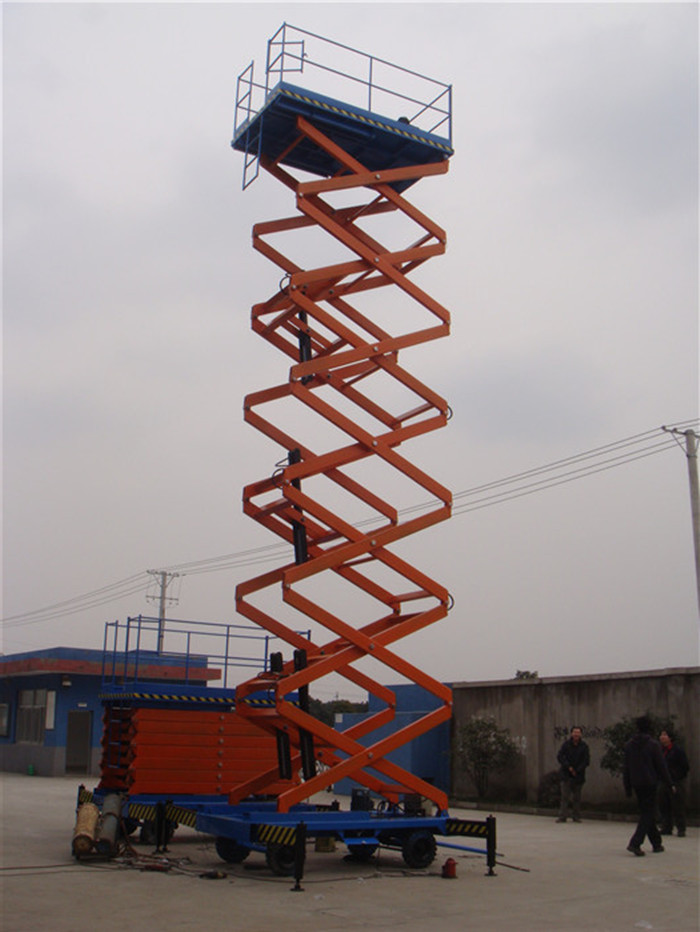 Industrial Aerial Working Platform Hydraulic Electric Motorized Mobile Scissor Lift