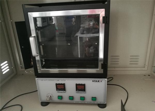 Fabric Horizontal Flammability Tester Auto Interior , Plastic Industry Fmvss 302