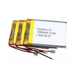 523450 3.7V 1000mAh Lithium Ion Polymer Battery With UN38.3 Approval