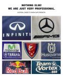 Big and Tall Men's Racing Casual Shirt Custom Logo Print Short Sleeve Plus Size