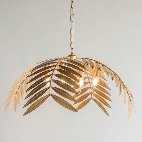 American Creative Iron Leaf Pendant Light Nordic Living Room Cloakroom Hotel