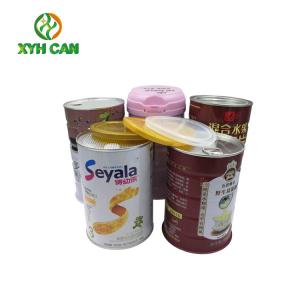 Wholesale Milk Powder Tin Can Milk Powder Tinplate Cans Powder Packaging Easy Tear Seal Lids from china suppliers
