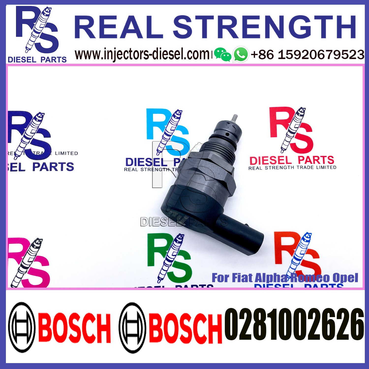 BOSCH Control Valve DRV Regulator Solenoid 0281002626 for Alpha Romeo Opel