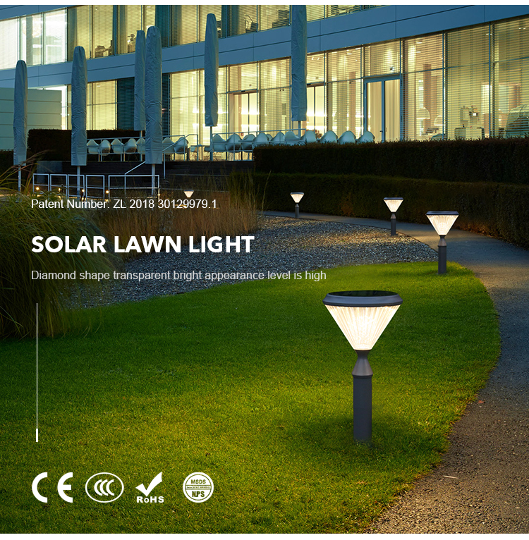 Durable LED Solar Pathway Lights For Yard Landscape Decoration 3000k 6000k