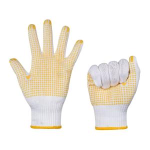 Wholesale Wholesale Price Work Nylon PVC Polka Dots Gloves Knit White Cotton Personal Safety Gloves from china suppliers