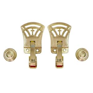 Wholesale Light Gold Plastic Coffin Handles Diameter 2.5cm Coffin Accessories D08 from china suppliers