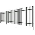 Galvanised Square Post Metal Palisade Fencing European Style For Road And
