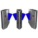 Anti Breakthrough Automatic Turnstiles Fingerprint Color OEM For Disabled Access