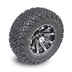 12'' Golf Cart Aluminum Rims & 23x10.5-12 All Terrain Tyres Combo - Machined