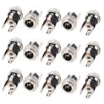 12V 4A Industrial Electrical Connector Copper 5.5*2.1mm 5.5*2.5mm Metal Female